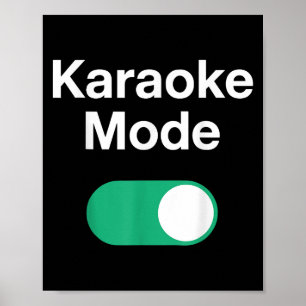 Rolig Karaoke-konst För Män Kvinnor Musik Sångare Poster