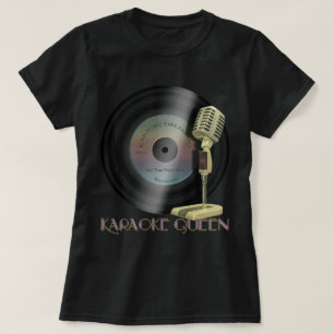 Rolig Karaokedrottningmikrofon Tee