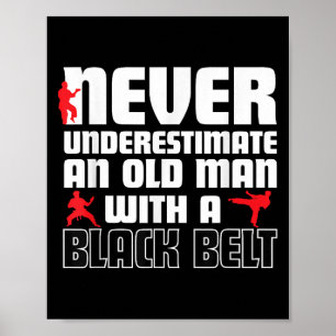 Rolig Karate Humor T-shirt För Män. Rollig Kampspo Poster