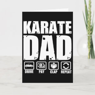 Rolig Karate Pappa Kampsport Pappa Humor Pappor Kort