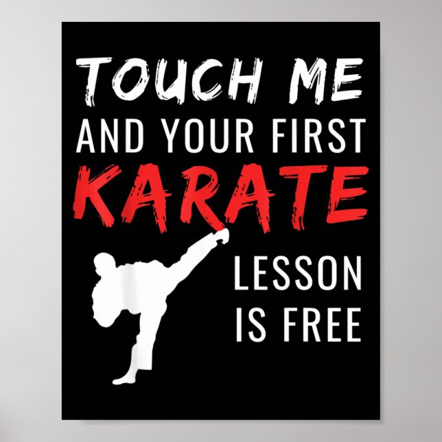 Rolig karate poster (Framsidan)