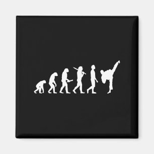 Rolig Karate Taekwondo Evolution - Karateka Magnet