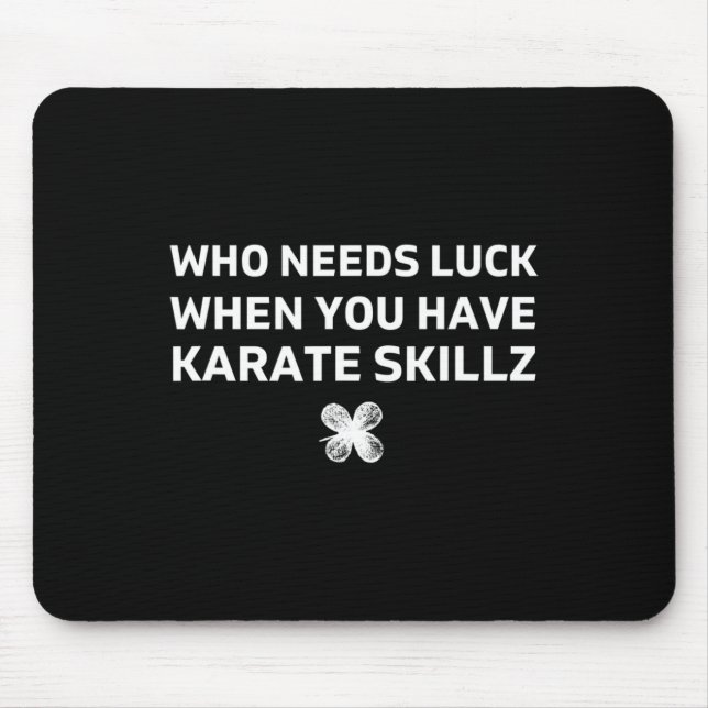 Rolig karatepresent till St. Patricks Day  Musmatta (Framsidan)