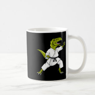 Rolig Karatesaurus T-rex Dinosaur Karate Samuraj D Kaffemugg