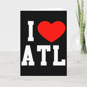 Rolig Kärlek Atlanta Georgia Souvenir Semester Atl Kort