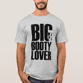 Rolig kärlek till stor stjärt i svart textgrafik t-shirt