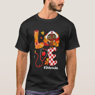 Rolig Kärlek Turkiet Tacksgiving Dialys Teknisk Li T Shirt