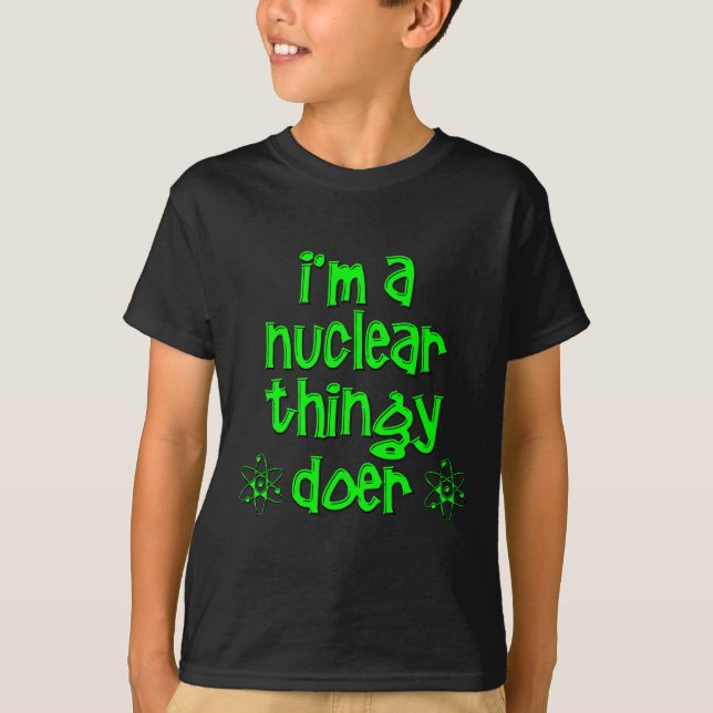 rolig kärnkraft t shirt (Framsida)