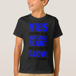Rolig kärnkraftverk jag lyser inte veganer t shirt