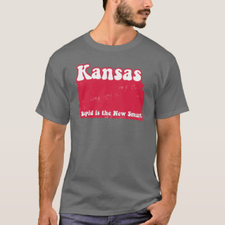 Rolig kasserad sloganKansas statlig utslagsplats Tee Shirt