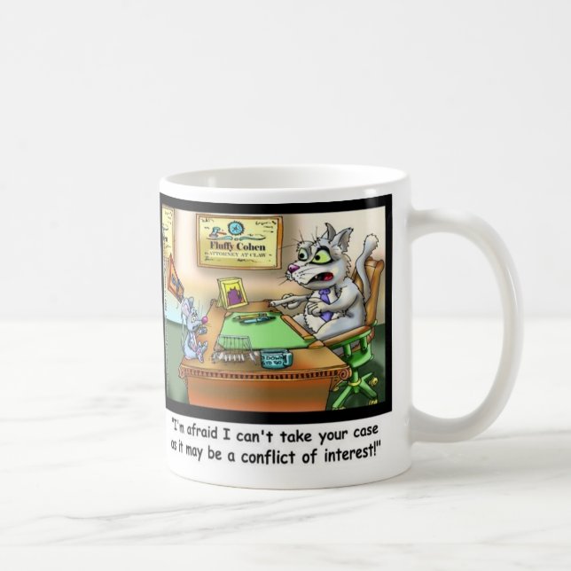 Rolig Katt & Advokat Rolig Kaffemugg (Höger)