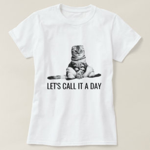 Rolig katt anpassningsbar t shirt