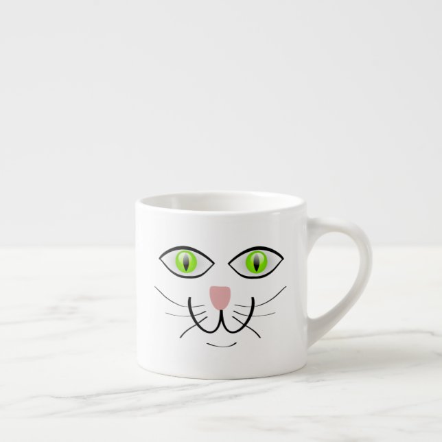 Rolig katt ansikts serie-29034 espressomugg (Höger)