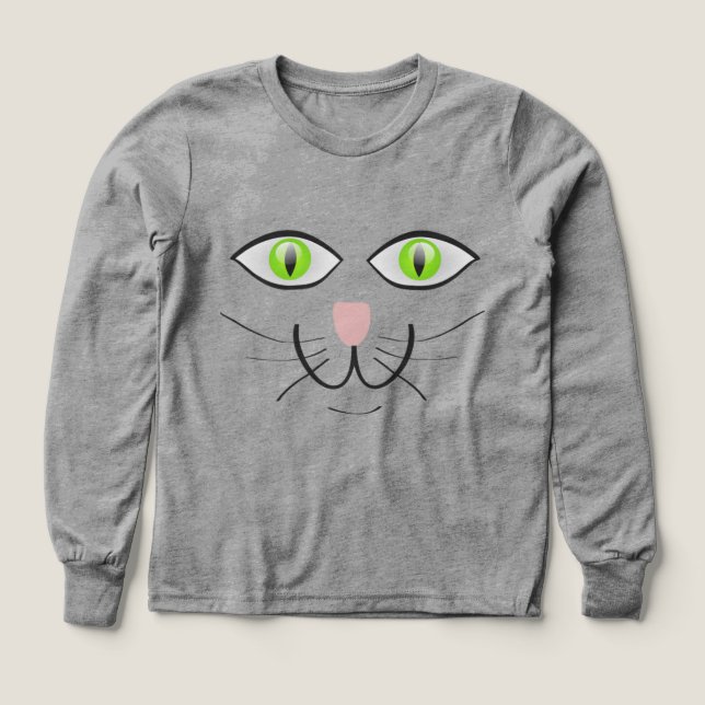 Rolig katt ansikts serie-29034 t shirt (Design framsida)