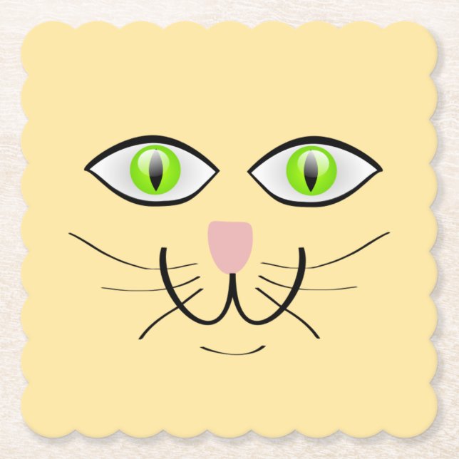 Rolig katt ansikts serie-29034 underlägg papper (Framsida)