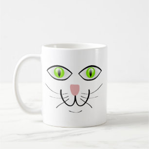Rolig katt ansikts tecknad-29034 kaffemugg