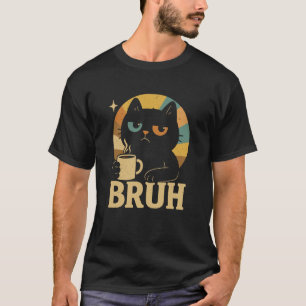 Rolig Katt Bruh Älskare Bror Cool Bros Kitty Nyhet T Shirt