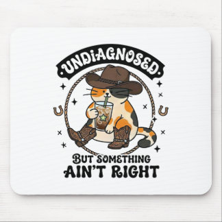 Rolig Katt Cowboyhatt Iced Coffee Odiagnostiserad  Musmatta