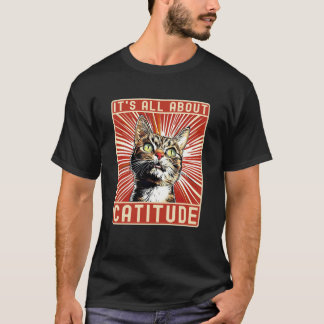 Rolig Katt Det Handlar Om Kattattityd, Roligt Tale T Shirt