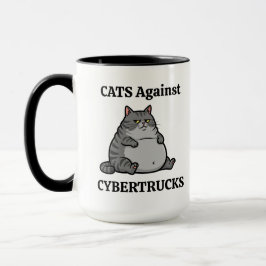 Rolig katt feminist kaffevän mamma kollega present mugg