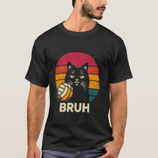 Rolig katt för beachvolleyboll t shirt