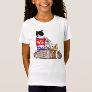 Rolig katt- & för chokladmjölkungar T-tröja T-shirt