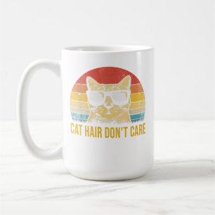 Rolig Katt Hår Spelar Ingen Roll Kort för Kattälsk Kaffemugg