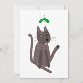 Rolig Katt Humor Julkort