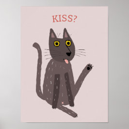 Rolig katt Humor Poster