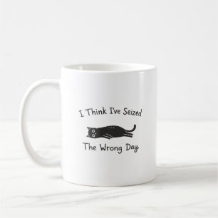 Rolig Katt Humor Tog Fel Dag Kaffemugg