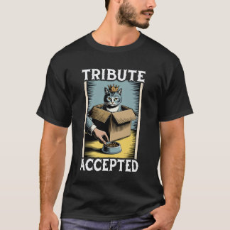 Rolig Katt i låda Hyllning Accepterad Kattälskare T Shirt
