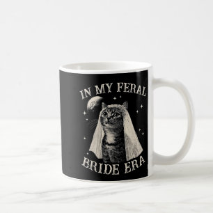Rolig katt i min vilda brud-era förlovningsbröllop kaffemugg