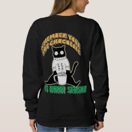 Rolig katt i sweatshirt t shirt