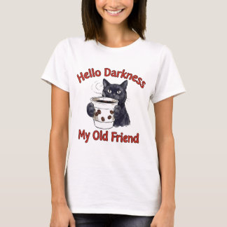 Rolig Katt Kaffe Kaffeinsugna T Shirt