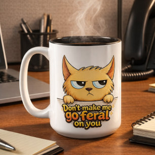 Rolig Katt Kaffe Mugg