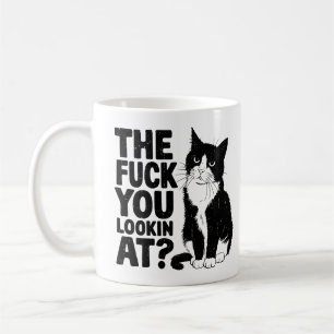 Rolig Katt Kaffe Mugg För Vuxen Rolig Katt Citat
