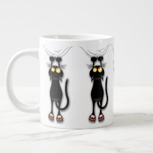 Rolig katt Karaktär Riverar Tyg Jumbo Mugg