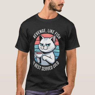 Rolig Katt Katter Kattunge Kaffe Drickare Sarksati T Shirt