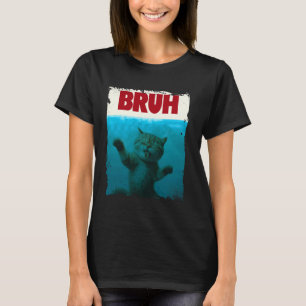Rolig Katt Kisse Bruh Meme Roligt Talesätt Parodi T Shirt