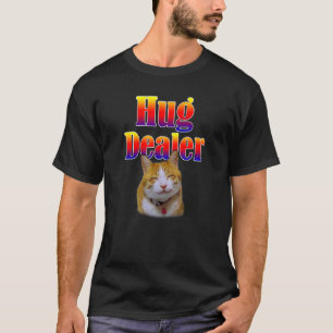 Rolig katt Kramhandlare Söt kattunge med ett leend T Shirt
