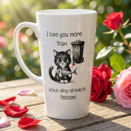 Rolig Katt Latte Mugg – Alla hjärtans dag Fishbone