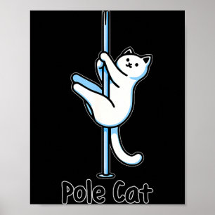 Rolig Katt Le Dansar Eller Är Det En Lecat Ordlek  Poster