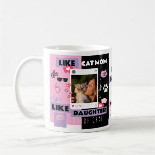 Rolig Katt MAMMA KATT PAPPA KATT PRESENT MUGG FÖR