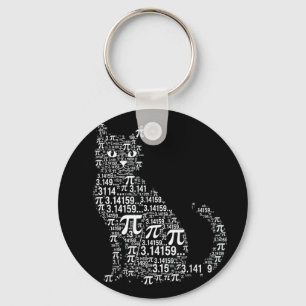 Rolig katt matte älskare nörd design nyckelring