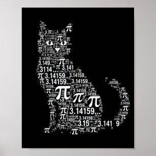 Rolig katt matte älskare nörd design poster