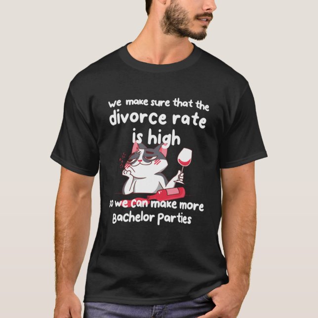 Rolig katt med hög skilsmässofrekvens för mer sing t shirt (Framsida)