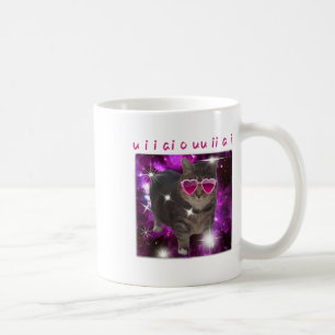 Rolig katt meme Alla hjärtans dag Söt katt älskare Kaffemugg