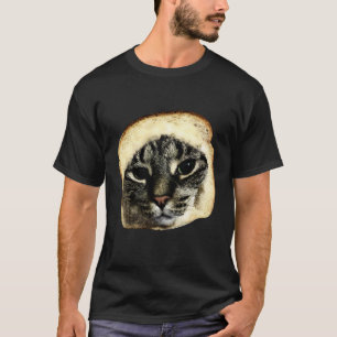 Rolig katt-meme bröd ansikte tokig katt-älskare pr t shirt