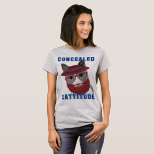Rolig katt Meme dolda Cattitude T-shirt