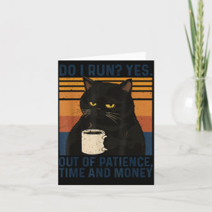 Rolig Katt Meme Humor Svart Katt Sarksatisk Citat Kort